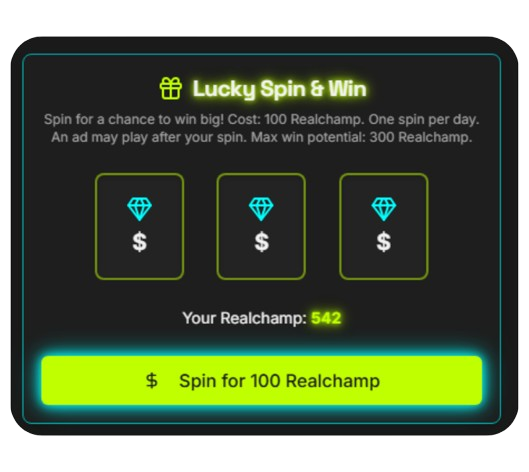Real Champ Lucky Spin Wheel